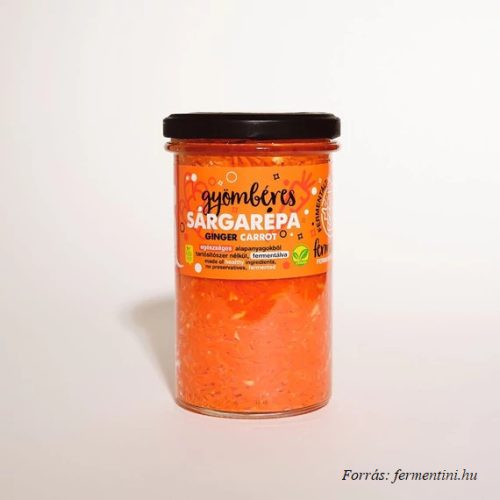 Fermentált gyömbéres sárgarépa 450g
